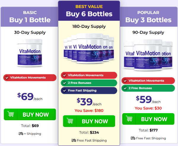 VitaMotion Price