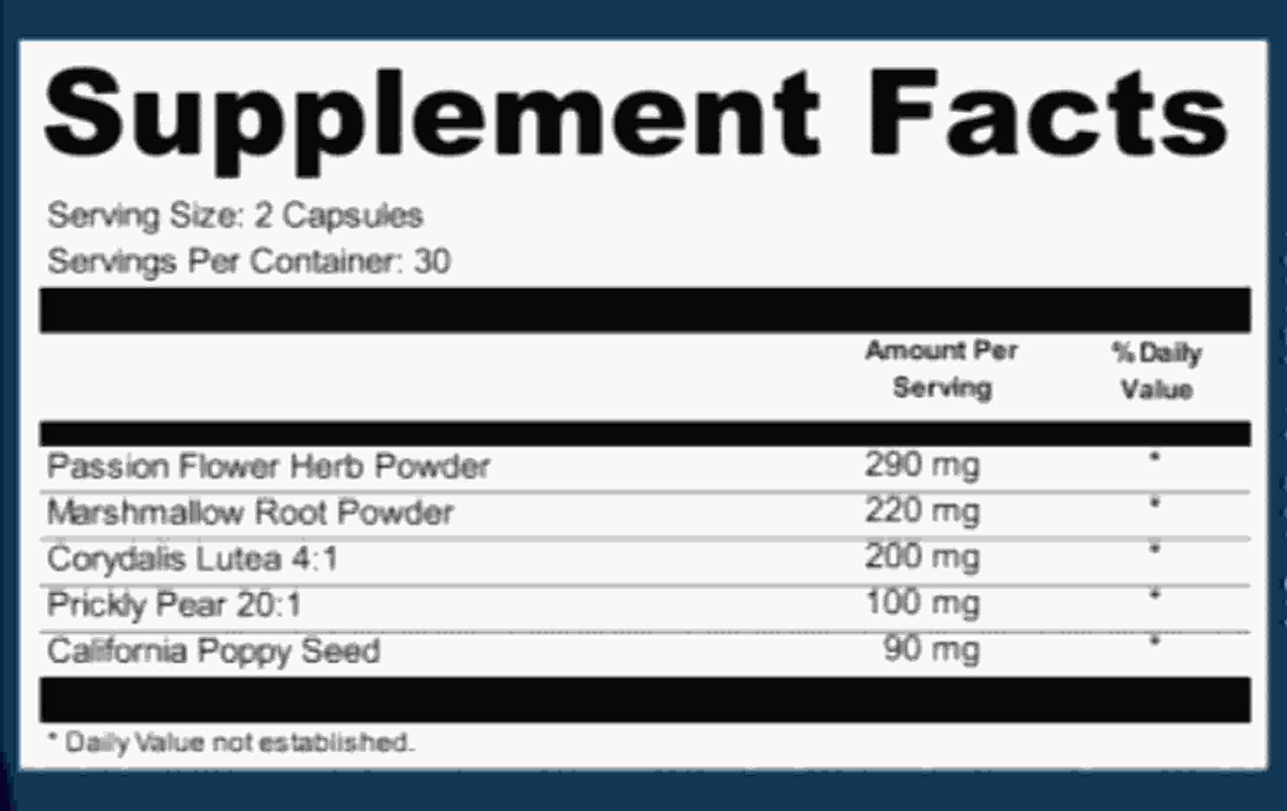 Arteris Plus Supplement Facts