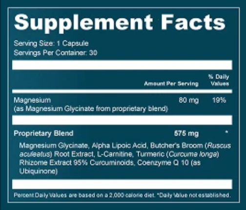 Sciatilief Supplement Facts