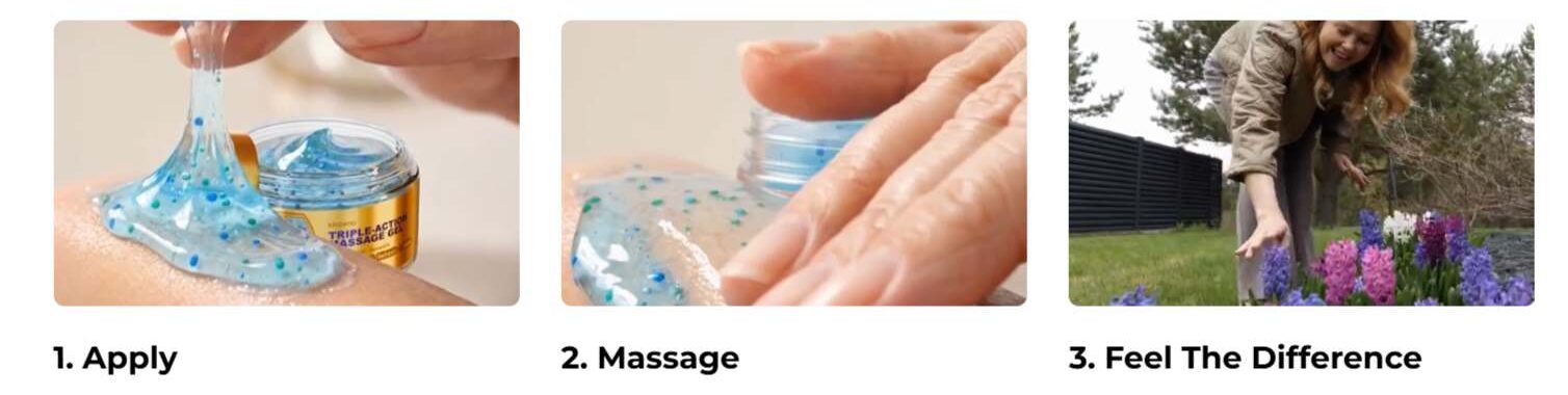 Kinzeno Massage Gel How to use