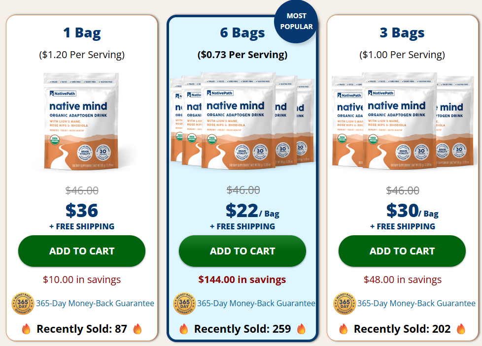 NativePath Native Mind Pricing